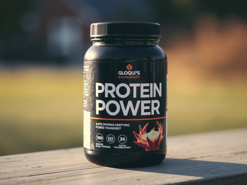 Recipient de proteine sigilat pe bancă